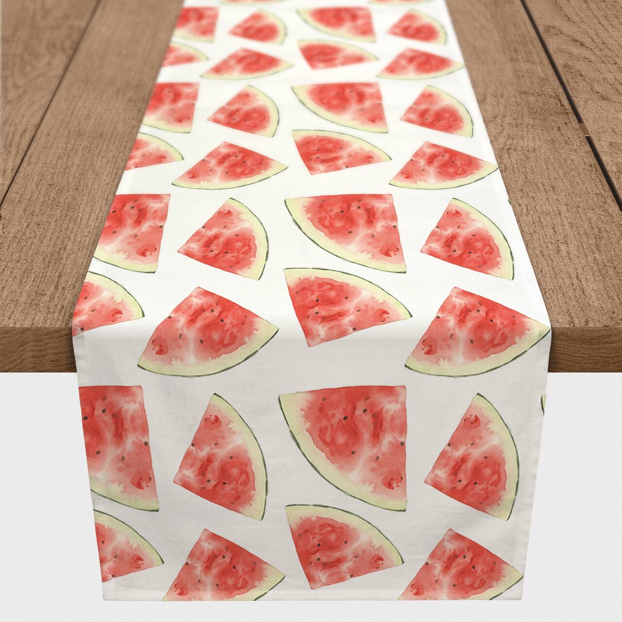 Watermelon Pattern 16" x 90" Cotton Twill Runner